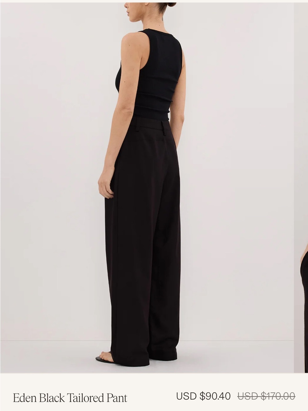 DISSH Black High-Waist Wide-Leg Trousers NEVER WORN NWT - Picture 4 of 5